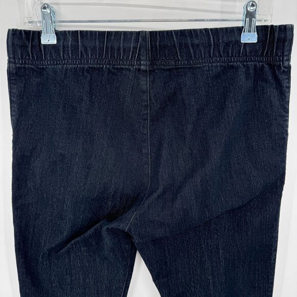 PRAIRIE UNDERGROUND Dark Wash Pull On Lace Front Ankle Zip Jeans Size Small S - Picture 5 of 6